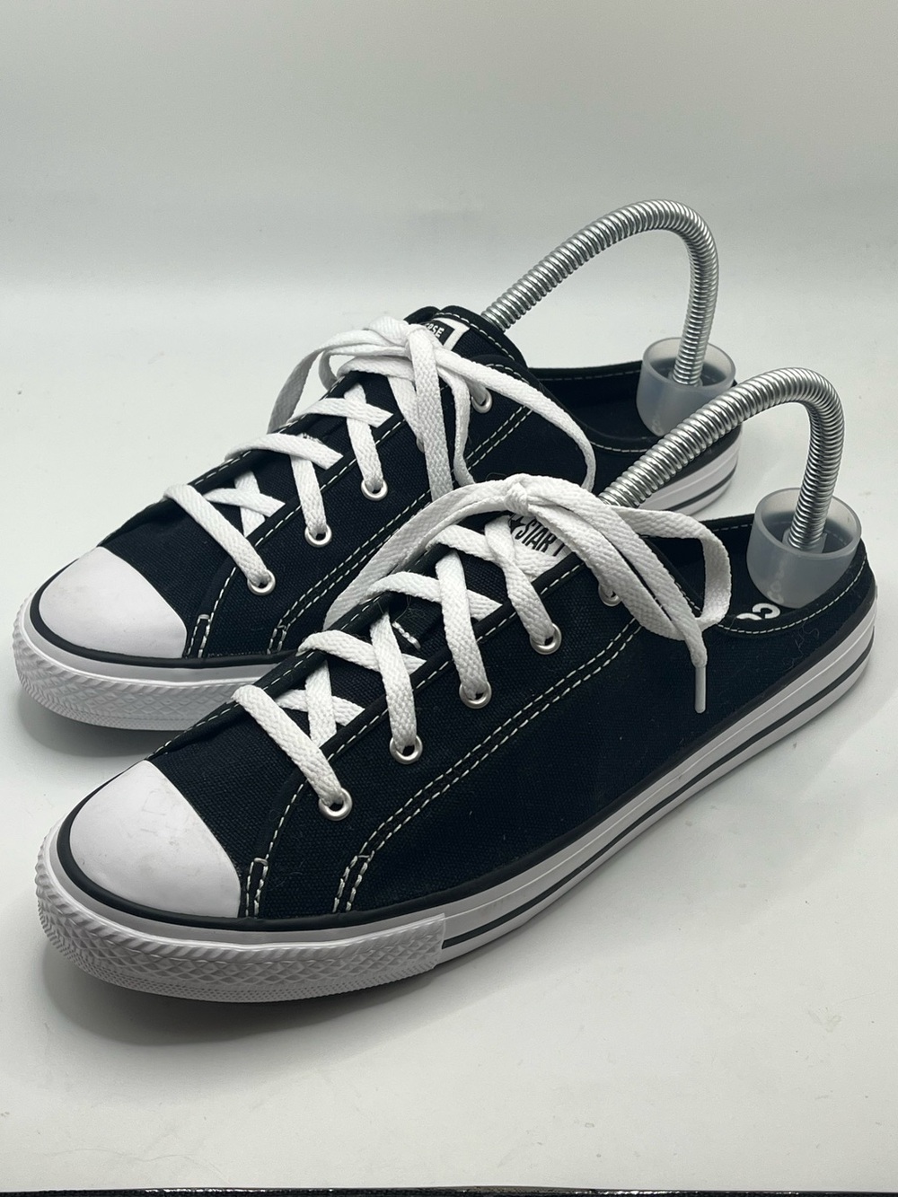 Converse Chuck Taylor All Star Dainty Mule Slip-On Black/Black/White New Size 8